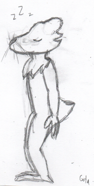 Biscuit Sleeping Sketch