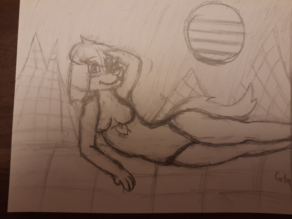 Laying In The Vaporwaves Sketch