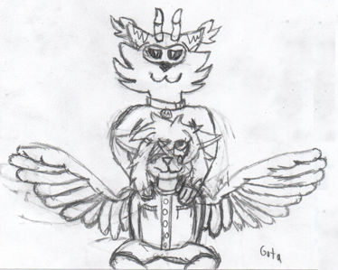 Mittens Comforting Sketch